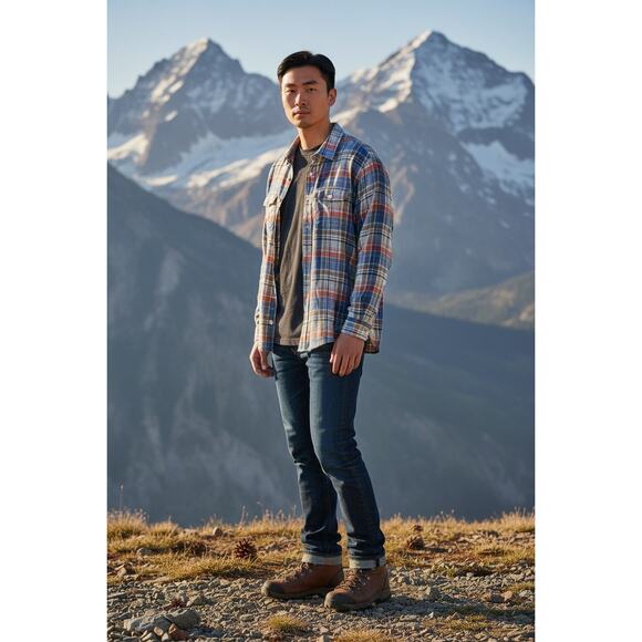 Patagonia Men's Long Sleeved Buckshot Plaid Button Up Shirt Size Large - Picture 10 of 10